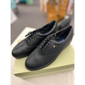 Easy Spirit Womens ESMOTION Black Leather Tennis Shoes 8M